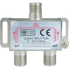 Ayrex 2 Li Uydu Splitter Kablo Tv Rg6 4818P Çoklayıcı Dağıtıcı Anten Çanak Çevirici Switch