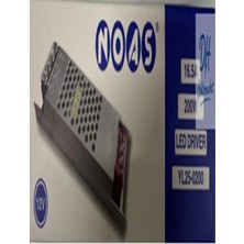 Noas 12 Volt 16,5 Amper Süper Slim Şerit LED Trafosu
