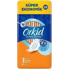 Orkid Ultra Hijyenik Ped Extra Yeşil Normal 26'lı