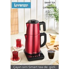 Lorenzo Smart Tea 5 In 1 Konuşan Çay Makinesi Kırmızı