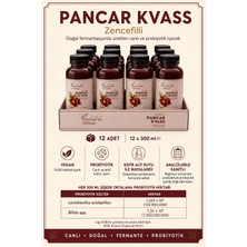Şifa Ana 12 Adet Zencefilli Pancar Kvass (300ml.) (Pet Şişede)