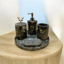 Aura Stone Oniks Doğaltaş Banyo Seti
