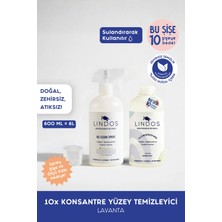 Lindos 10X Konsantre Yüzey Temizleyici - Lavanta -  600 ml