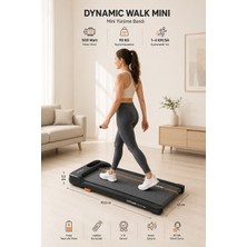 Dynamic Walk Mini Koşu Bandı 34X79 cm Minimal Yürüyüş Bandı Uzaktan Kumandalı & Eğimli