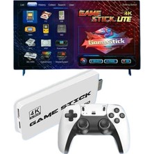 Alfa Brand 2.4 Ghz Oyun Konsolu Çift Konsol 4K Ultra Hd Game Stick
