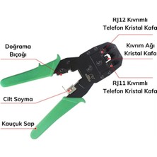 Alfa Brand 3&amp;#39;ü 1 Arada Modüler Kablo Sıkma,soyma ve Kesme Pensesi BX40
