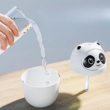 Alfa Brand Sevimli Panda Figürlü Hava Nemlendirici – Ultrasonik Soğuk Buhar Makinesi, LED Işıklı Masaü