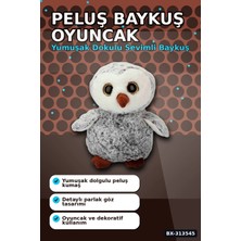Alfa Brand 30 cm Peluş Baykuş Oyuncak - Yumuşak Dolgulu, Elde Yıkanabilir, Kahverengi-Siyah Seçenekli Bx-3