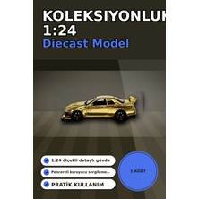 Alfa Brand Diecast Metal 1/24 R34 Gtr Model Araba - 14 Yaş ve Üzeri Koleksiyon Için Tekli Paket BX-313407