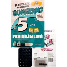 Günay Yayınları 5.sınıf Bumerang Fen Bilimleri Haftalık Deneme+Ankara Yayınları Deneme+Vantuz
