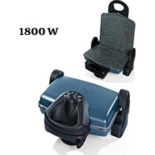 St. Morritz Izgara ve Tost Makinesi Granit Tost Makinesi 1800W Sarex Kahvaltım SR-3400