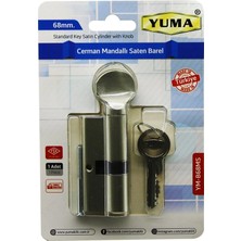 Alfa Brand Cerman Mandallı Saten Barel Kilit  68MM  YM-B68MS BX40
