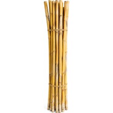 Lotus Botanik Doğal Bambu Çubuğu 2 Metre – 10 Adet Bağ – Bahçe ve Bitki Destek Çubuğu