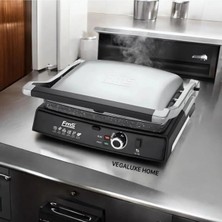 St. Morritz Granit Panini Grill Kollu Tost Makinası Inox