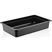 Tek Tıkla Mutfak Siyah Gastronom Küvet 1/1 100 MM