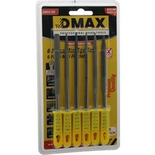 Alfa Brand 6pcs Mini Çelik Eğe Seti Düz - Yuvarlak - Yarı Dairesel - Kare - Üçgen BX40