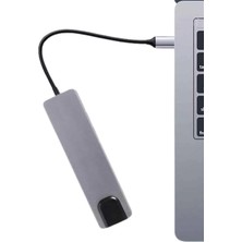 Alfa Brand USB Type-C Hub Dönüştürücü Çevirici Çoklayıcı Macbook Çevirici 8 Portlu