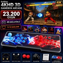 ScHitec 4K Fashion Arcade Station 3D 23200 Oyunlu TV Baglanan Pandora Atari Makinası