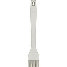 Lurch - Platin Silikon Pasta Fırçası  25,5 cm Açık Gri -  Yanmaz, Yapışmaz, Bükülmez, Çizmez, Tat ve Koku Bırakmaz - 240011