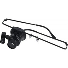 St. Morritz 9892A Gözlük Tipi Işıklı Monoküler Büyüteç 20X16MM Optik Lens