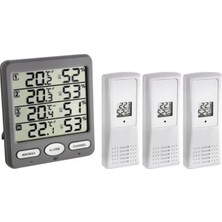 St. Morritz 30.3054.10 Klima Monitörü 3 Transmiterli Termo-Higrometre