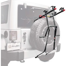 Ayrex Allen Sports Deluxe 2-Bisiklet Yedek Lastik Monteli Taşıyıcı, Model 322DN, Siyah