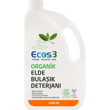 Ayrex Ecos3 Organik Elde Bulaşik Deterjani (2500 Ml) 1 Paket(1 x 2500 Ml)