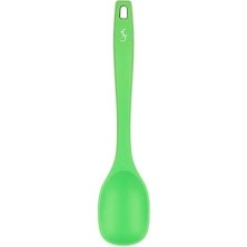 Lurch - Platin Silikon Yemek Kaşığı 28 cm Yeşil - Yanmaz, Yapışmaz, Bükülmez, Çizmez, Tat ve Koku Bırakmaz - 240081