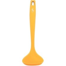 Lurch - Platin Silikon Sos Kepçesi 28 cm Sarı - Yanmaz, Yapışmaz, Bükülmez, Çizmez, Tat ve Koku Bırakmaz - 240055