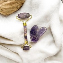 Aura Stone Aurastone Doğaltaş Roller Gua Sha Set
