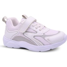 Kids A More Luca Unisex Kız ve Erkek Çocuk Air File Detaylı Anatomik Taban Beyaz Renk Spor Ayakkabı