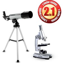 St. Morritz ZMXF360A450 Mikroskop Hediyeli 90X Teleskop Seti