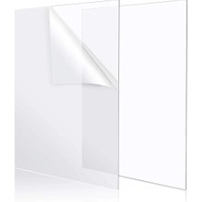 St. Morritz 2.8mm Şeffaf Pleksi Levha Cam Görünümlü Pleksi Saydam Pleksi Akrilik Levha Pleksiglas 40 x 50 cm