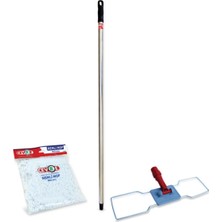 St. Morritz Temizlik Seti Nemli Mop + Moptel + Metal Sap 120 cm