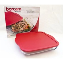 St. Morritz Kare Plastik Kırmızı Kapaklı Borcam 3200 cc 59024 Orjin. Kutuludur