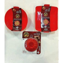 St. Morritz Silikon 8 Parça Airfryer Ustası Pişirme & Kek Kalıbı Seti