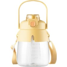 St. Morritz 1 L Hıppo Tritan Sarı Matara 1000ML Plastik Sarı