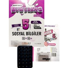 Günay Yayınları 5.sınıf Bumerang Sosyal Bilgiler Defter Kitap+Ankara Yayınları Deneme+Vantuz
