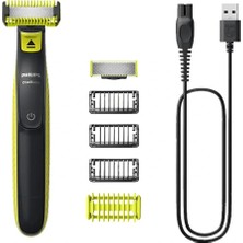 St. Morritz QP2824/10 Oneblade Yüz ve Vücut Şekilendirici Lime Yeşili / Siyah