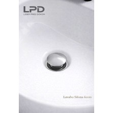 LPD LİDER Basmalı Stoplu Lavabo Sifonu - Krom