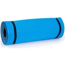 St. Morritz 10 mm Çift Taraflı Mavi Siyah Pilates Matı, Yumuşak ve Kaymaz Doku