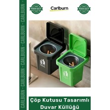 St. Morritz #otoküllük Balkon Teras Dekoratif Pratik Kapaklı Metal Hazneli Çöp Kutusu Tasarımlı Duvar Küllüğü