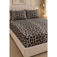 Uçk Çift Kişilik Leopar Çarşaf Takımı Leopar