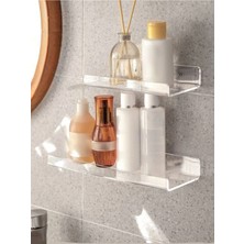 St. Morritz Hayalet Banyo Rafı 2'li Set - 30CM 20CM Düzenleyici Raf