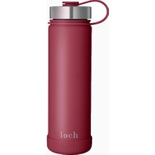 Loch Paslanmaz Çelik Termos Matara 650 ml Bordo