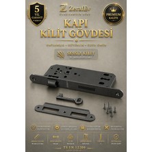 Sessiz Oda Kilidi Anahtarlı Siyah 5 Yıl Garantili 40X23