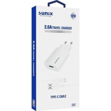Monalisa Home Sunıx S-27 2.6 A TYPE-C Travel Charger Şarj Cihazı