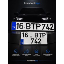 Karadeniz App Plexi Plaka (1 Kare 1 Düz Kodlu)