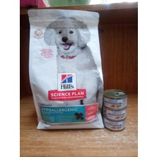 Hill's Sp Hipoalerjenik Tahılsız Somonlu Küçük ve Mini Irk Yetişkin Köpek Maması 1.5kg+3 Adet  Lavital Küçük Irk Somonlu Pate Köpek Konserve