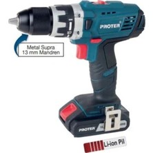 St. Morritz Pst 414 Sl 13 mm 14.4 V 2.0 Ah Li-Ion Pil 2 Vts.şarjlı Matkap